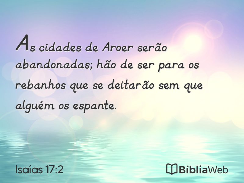 Isaías 17:2 em imagem para compartilhar