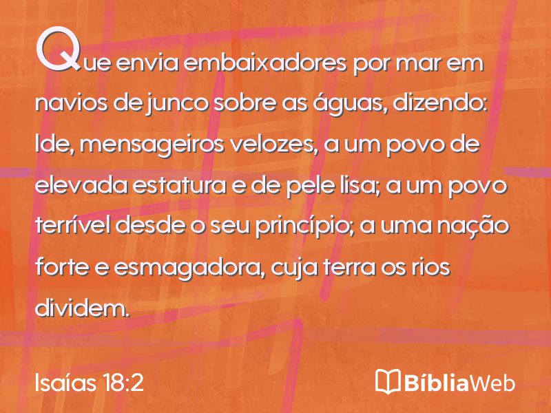 Isaías 18:2 em imagem para compartilhar