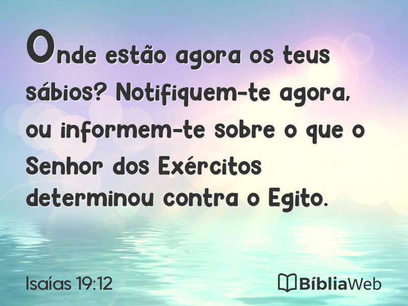 Isaías 19:12 em imagem para compartilhar