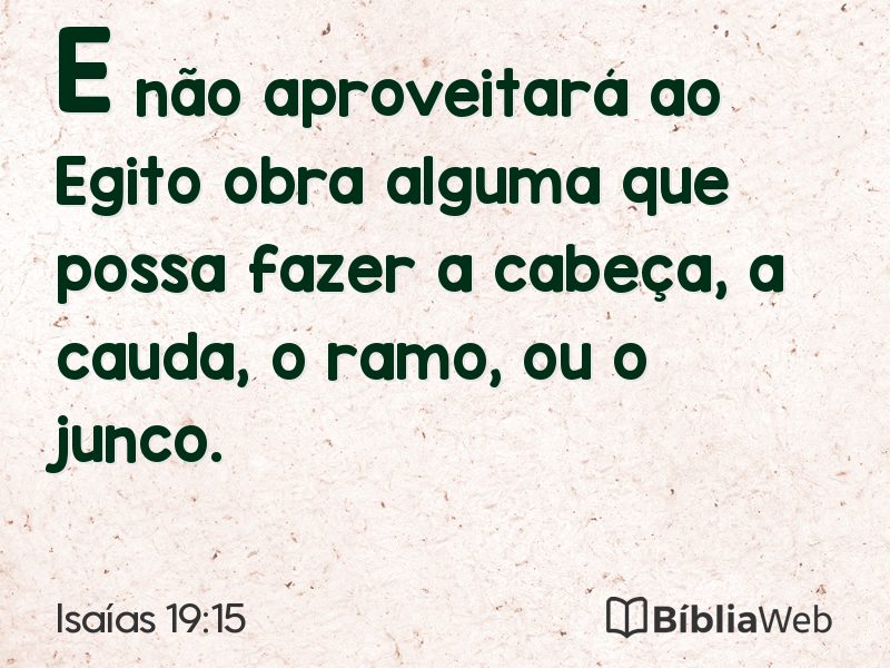 Isaías 19:15 em imagem para compartilhar