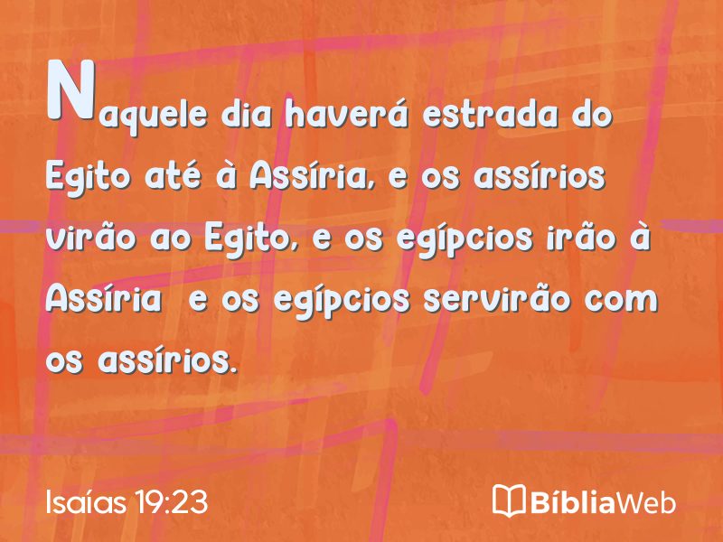 Isaías 19:23 em imagem para compartilhar