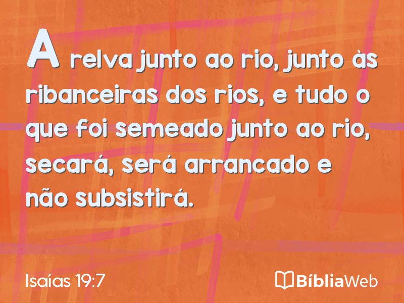 Isaías 19:7 em imagem para compartilhar