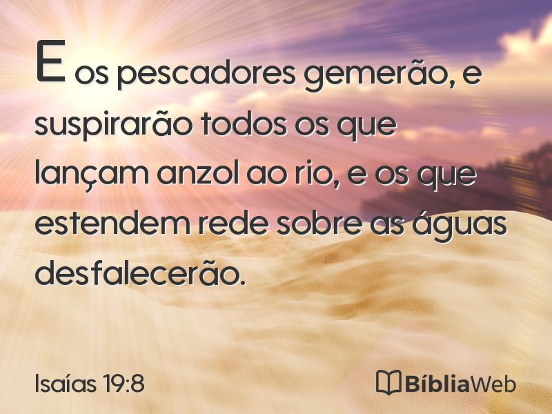 Isaías 19:8 em imagem para compartilhar
