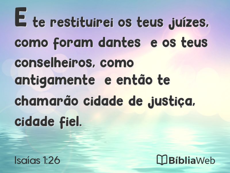 Isaías 1:26 em imagem para compartilhar