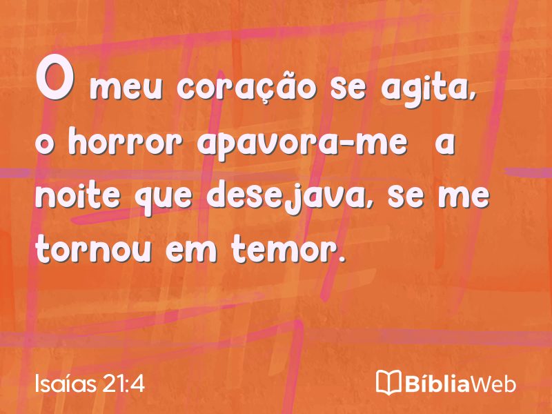 Isaías 21:4 em imagem para compartilhar