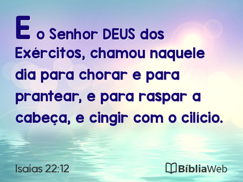 Isaías 22:12 em imagem para compartilhar
