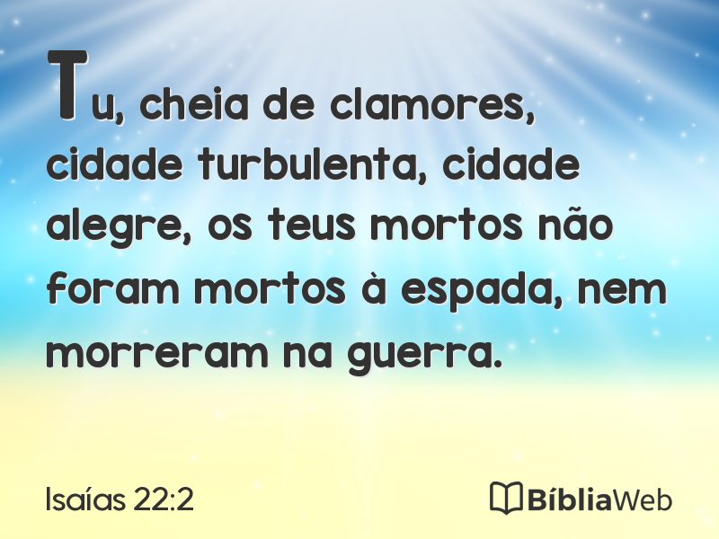 Isaías 22:2 em imagem para compartilhar