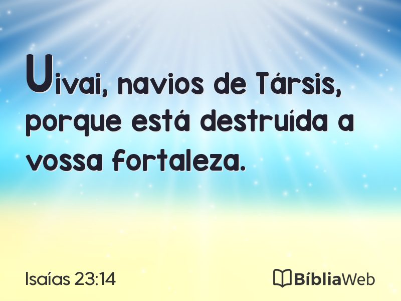 Isaías 23:14 em imagem para compartilhar
