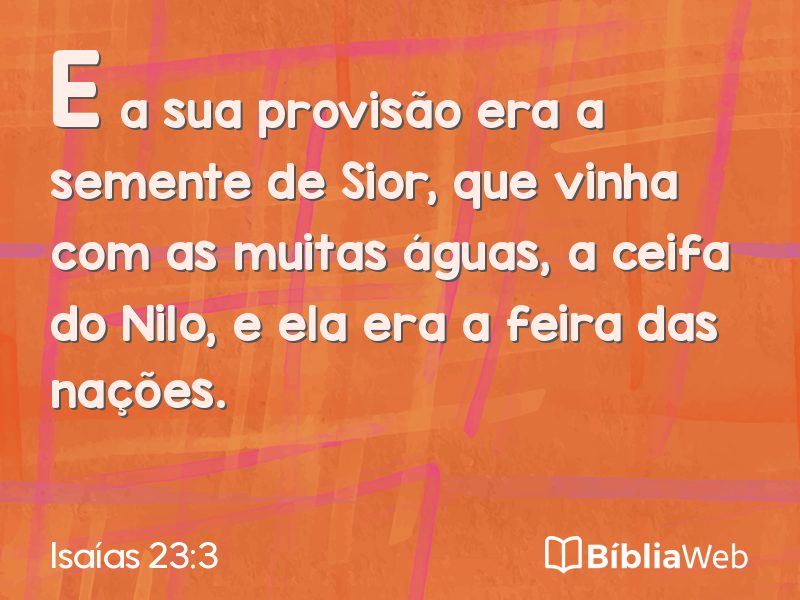 Isaías 23:3 em imagem para compartilhar