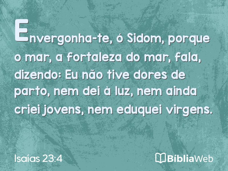 Isaías 23:4 em imagem para compartilhar