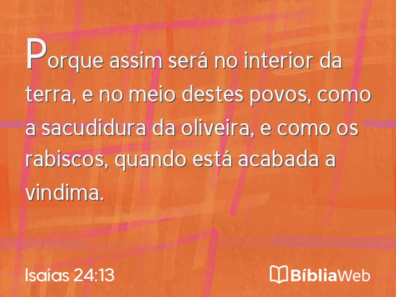 Isaías 24:13 em imagem para compartilhar