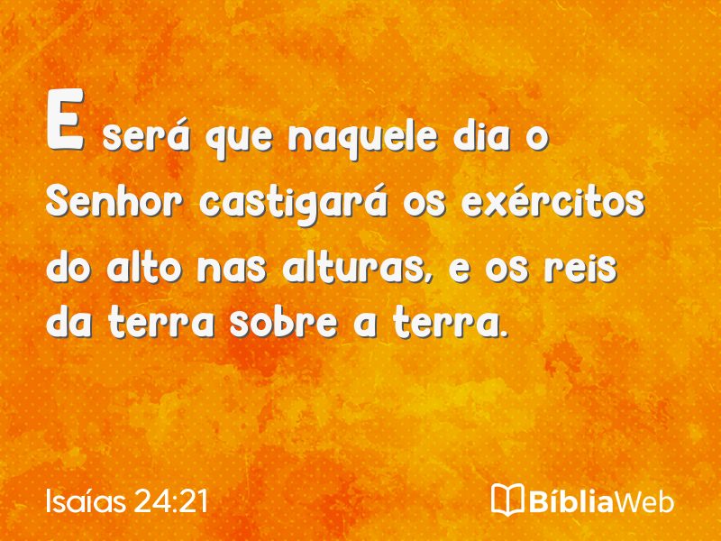Isaías 24:21 em imagem para compartilhar