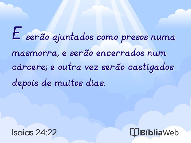 Isaías 24:22 em imagem para compartilhar