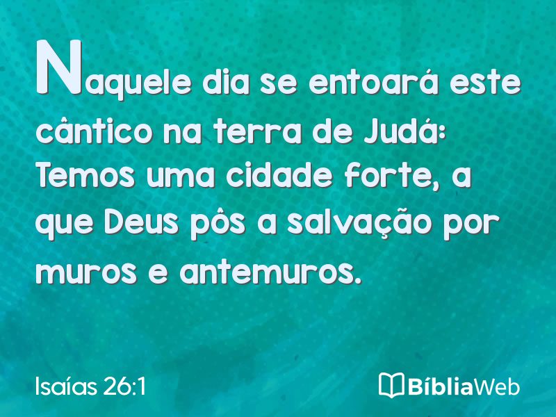 Isaías 26:1 em imagem para compartilhar