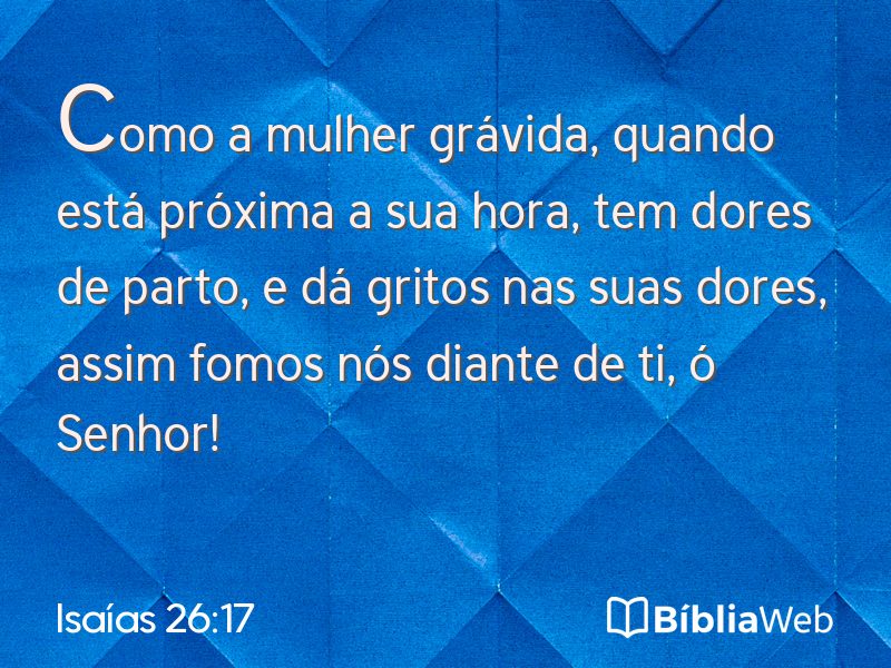 Isaías 26:17 em imagem para compartilhar