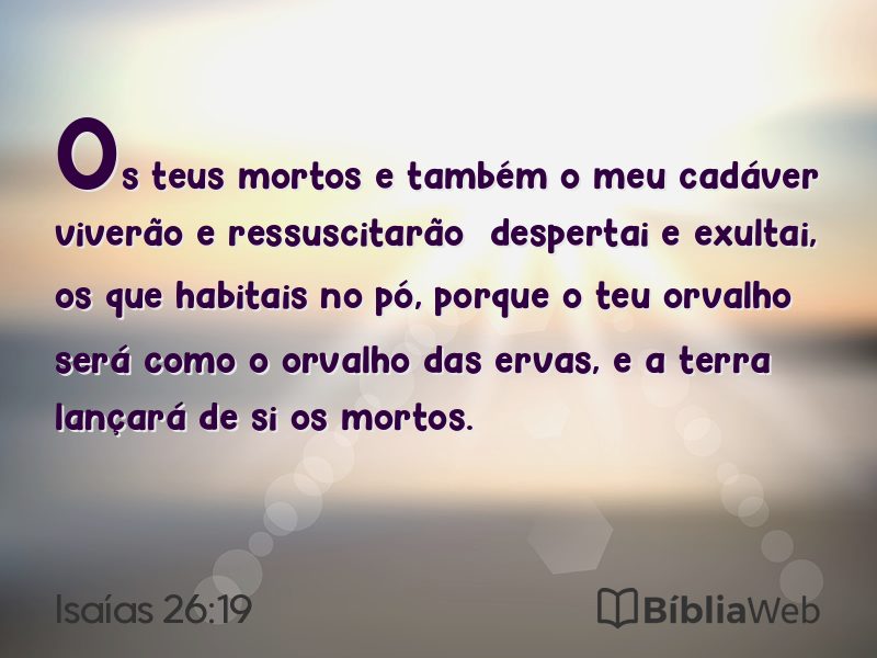 Isaías 26:19 em imagem para compartilhar