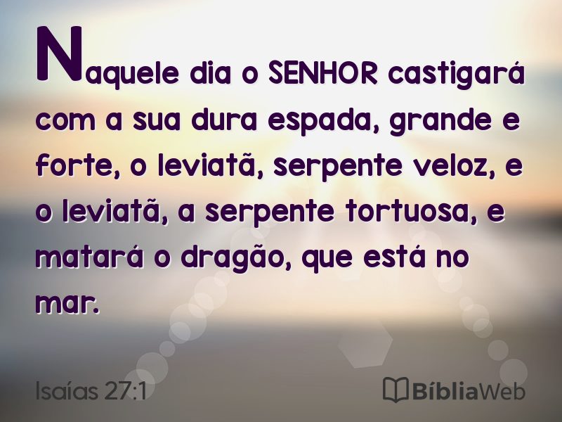 Isaías 27:1 em imagem para compartilhar