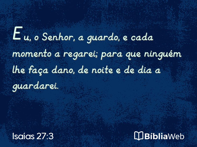 Isaías 27:3 em imagem para compartilhar