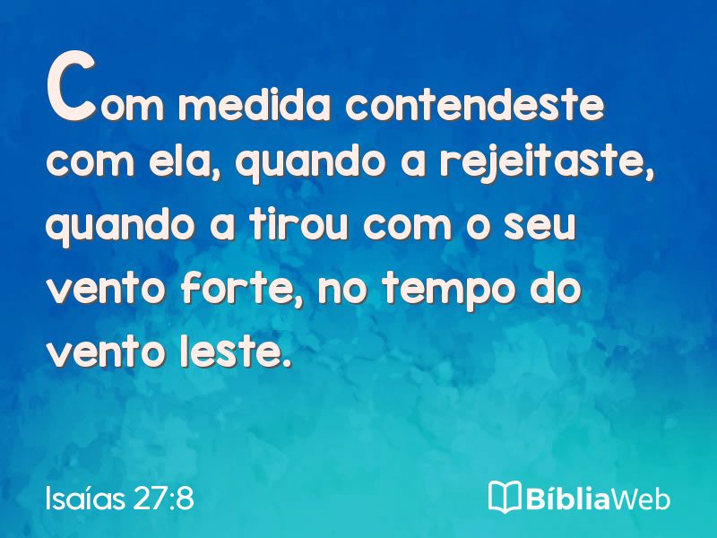 Isaías 27:8 em imagem para compartilhar