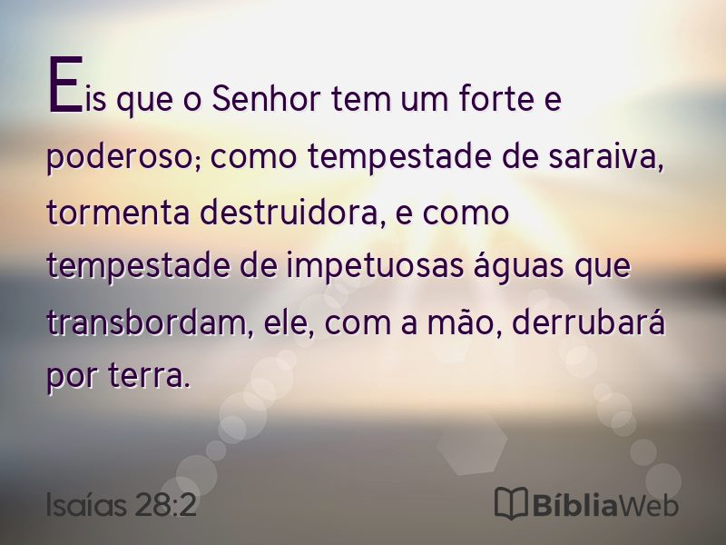 Isaías 28:2 em imagem para compartilhar