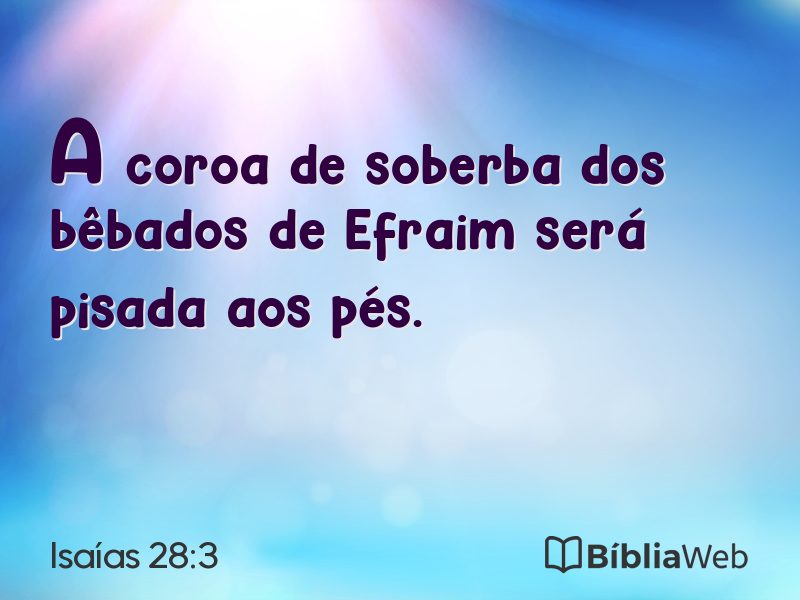 Isaías 28:3 em imagem para compartilhar