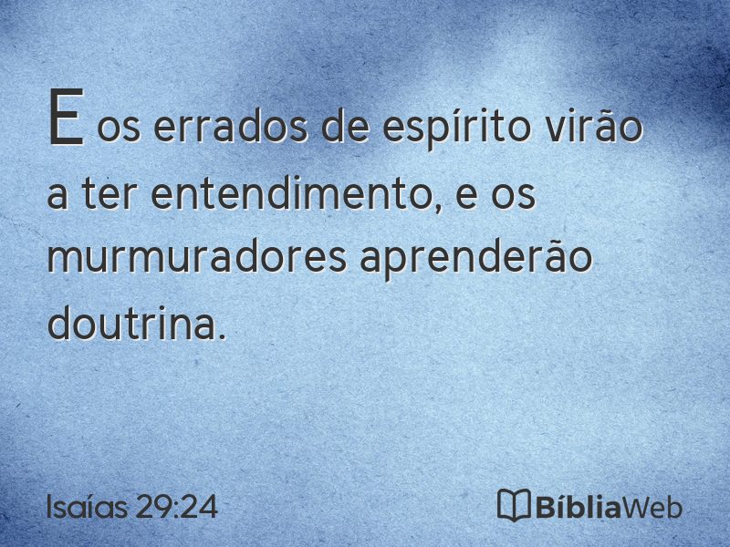 Isaías 29:24 em imagem para compartilhar
