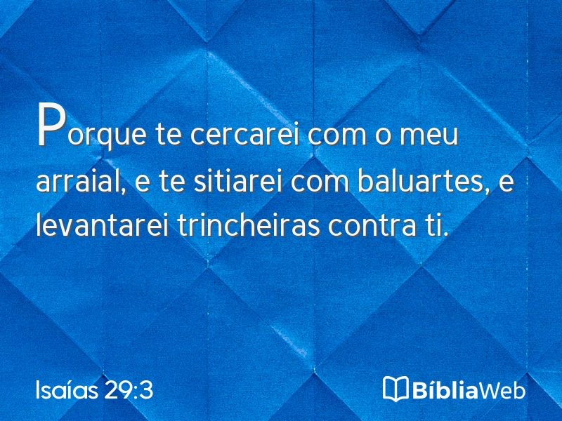 Isaías 29:3 em imagem para compartilhar