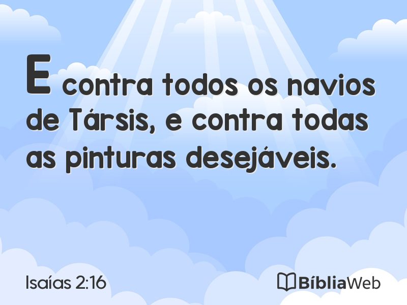 Isaías 2:16 em imagem para compartilhar