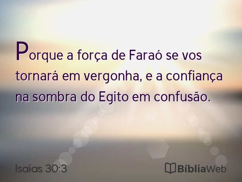 Isaías 30:3 em imagem para compartilhar