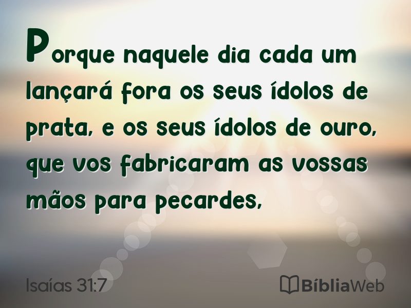 Isaías 31:7 em imagem para compartilhar