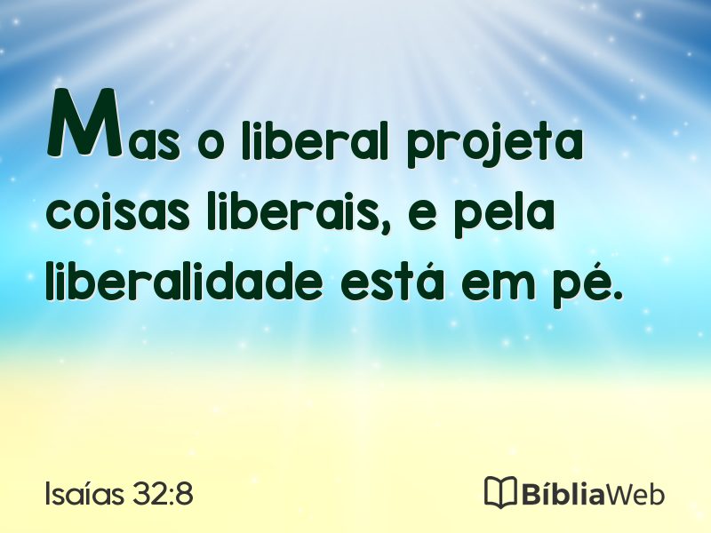 Isaías 32:8 em imagem para compartilhar