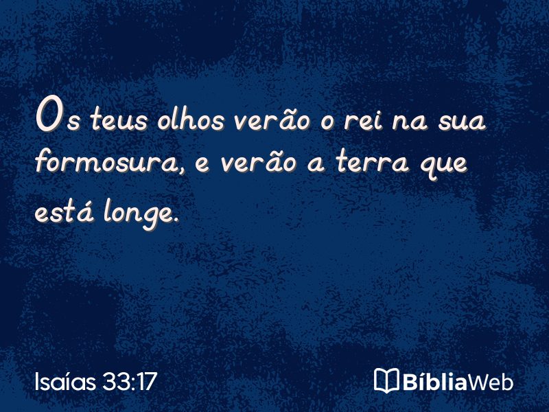 Isaías 33:17 em imagem para compartilhar