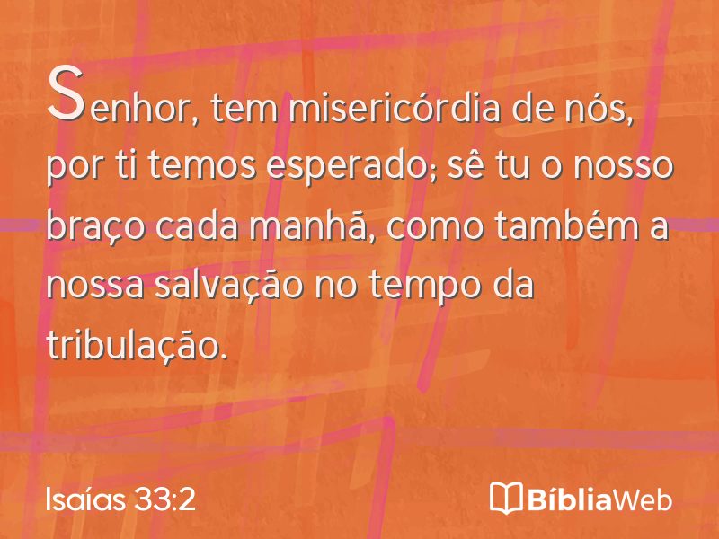 Isaías 33:2 em imagem para compartilhar