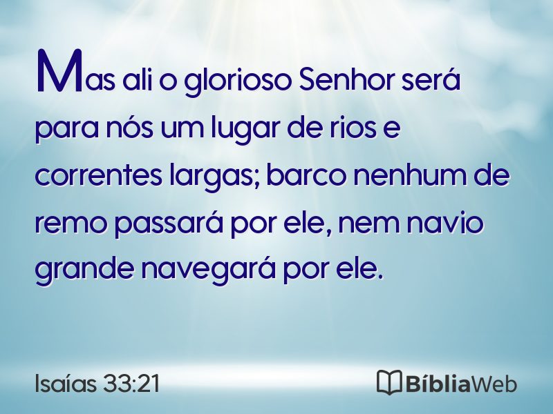 Isaías 33:21 em imagem para compartilhar