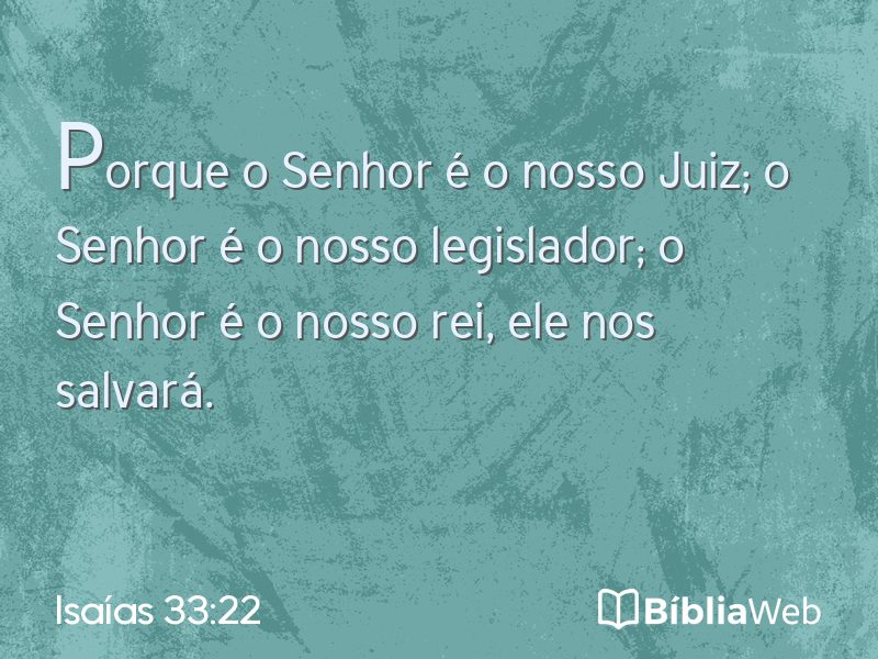 Isaías 33:22 em imagem para compartilhar