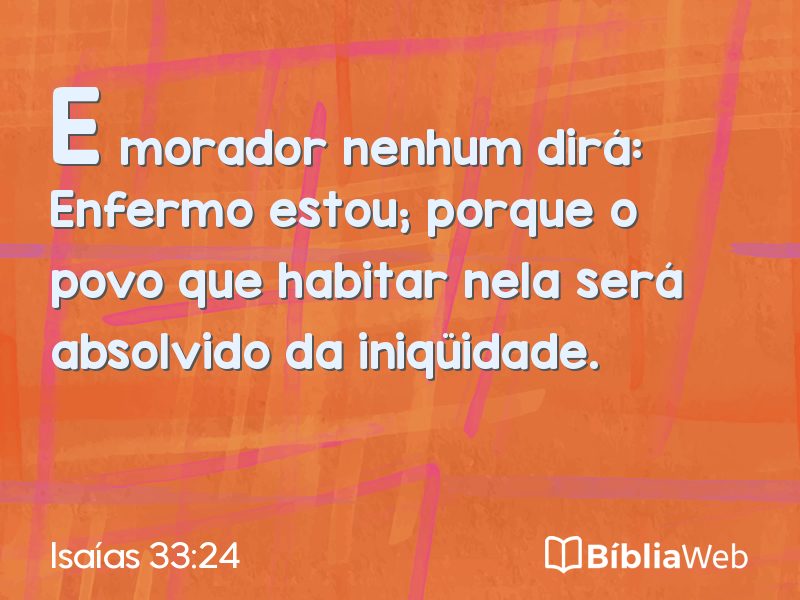 Isaías 33:24 em imagem para compartilhar