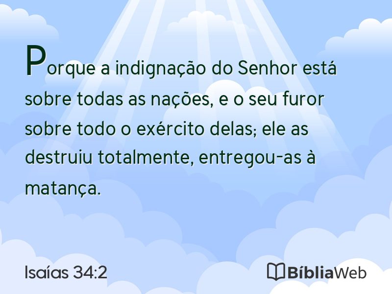 Isaías 34:2 em imagem para compartilhar