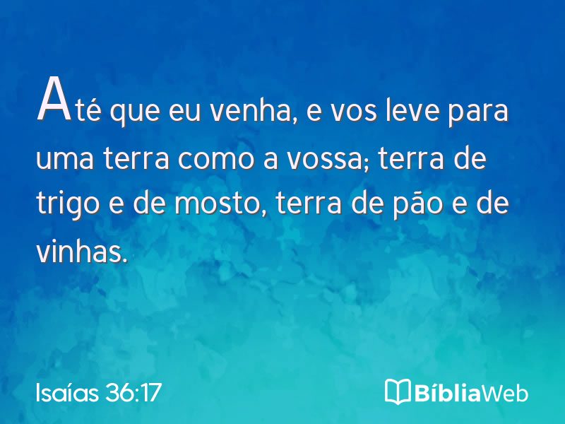 Isaías 36:17 em imagem para compartilhar