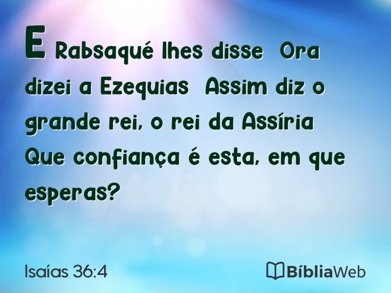 Isaías 36:4 em imagem para compartilhar