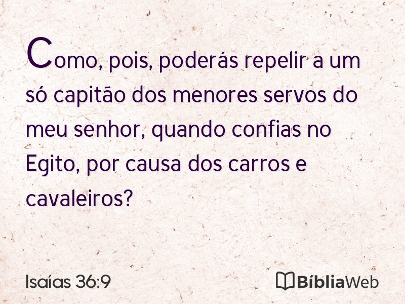 Isaías 36:9 em imagem para compartilhar