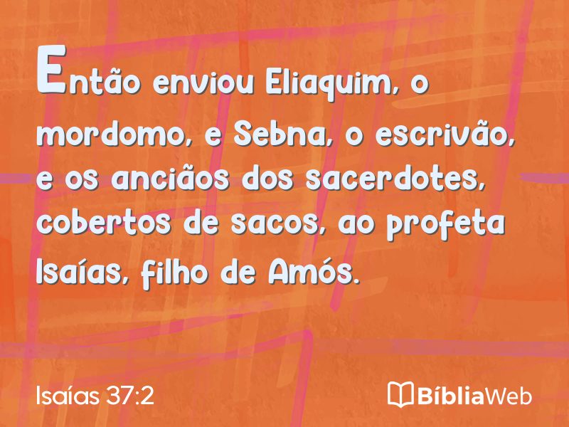 Isaías 37:2 em imagem para compartilhar
