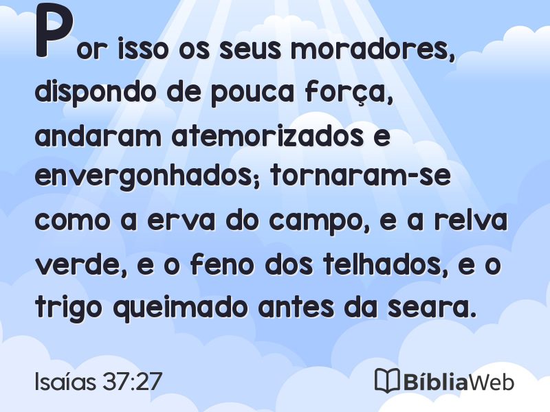 Isaías 37:27 em imagem para compartilhar