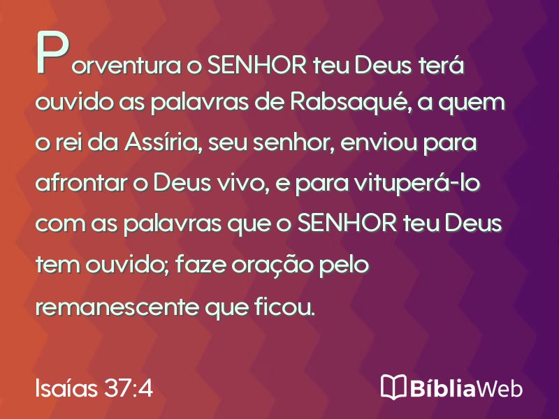 Isaías 37:4 em imagem para compartilhar