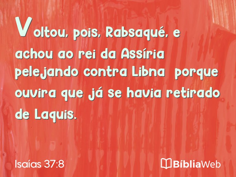 Isaías 37:8 em imagem para compartilhar