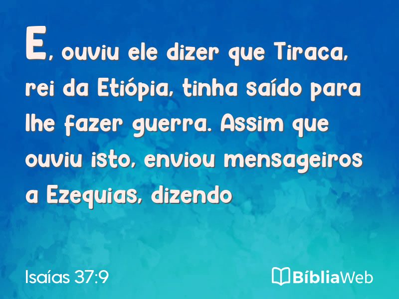 Isaías 37:9 em imagem para compartilhar