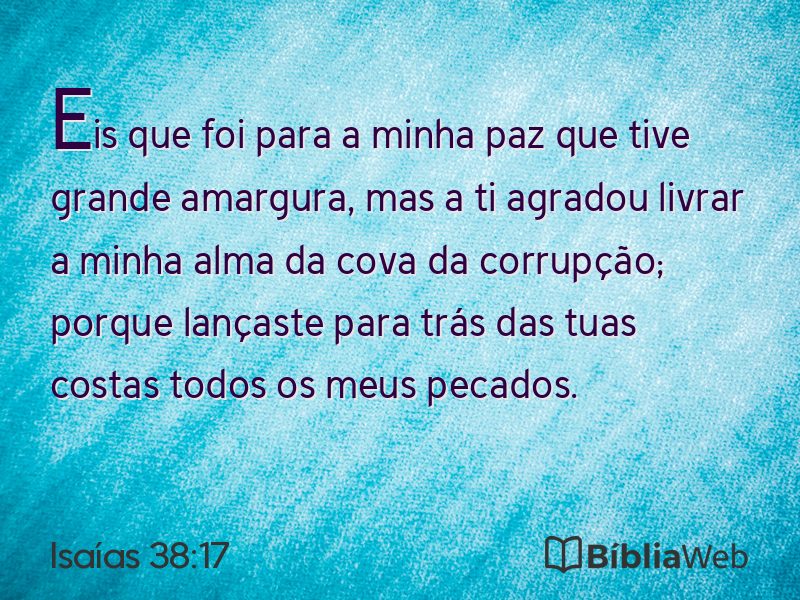 Isaías 38:17 em imagem para compartilhar