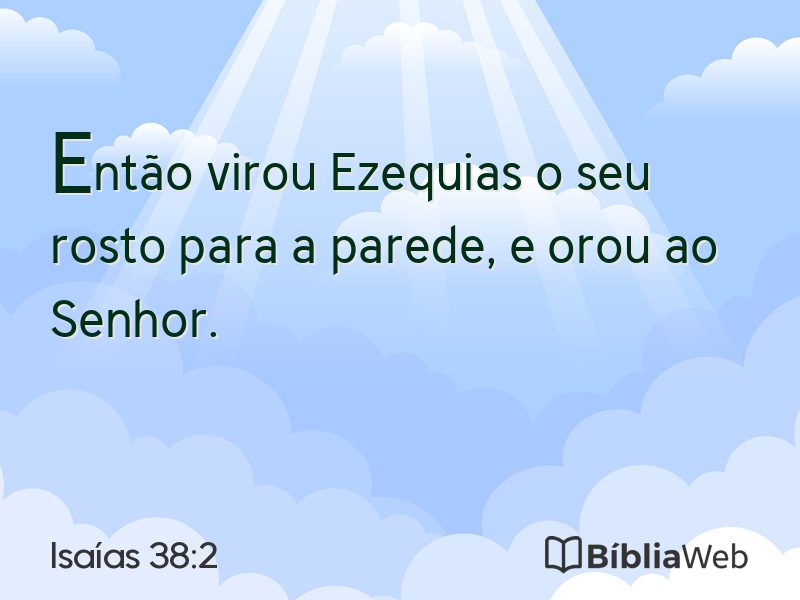 Isaías 38:2 em imagem para compartilhar