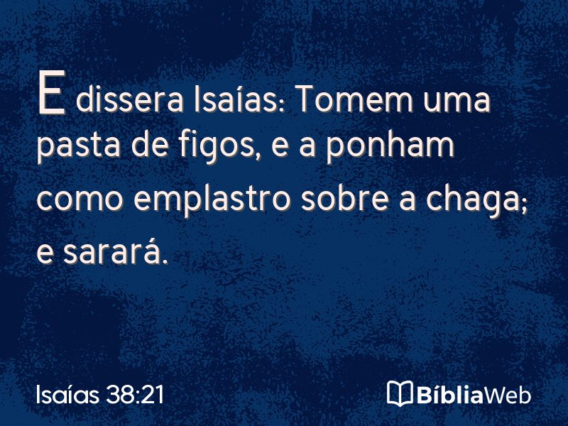 Isaías 38:21 em imagem para compartilhar