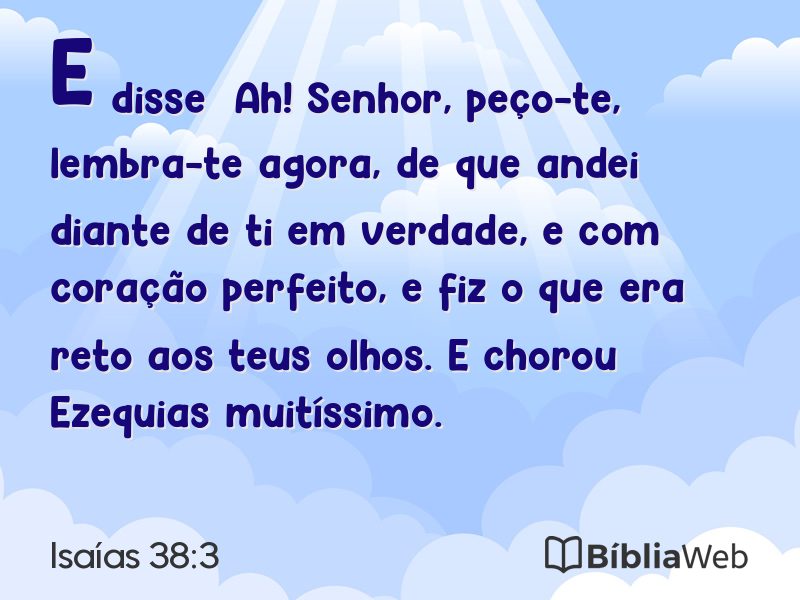 Isaías 38:3 em imagem para compartilhar