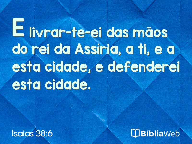 Isaías 38:6 em imagem para compartilhar